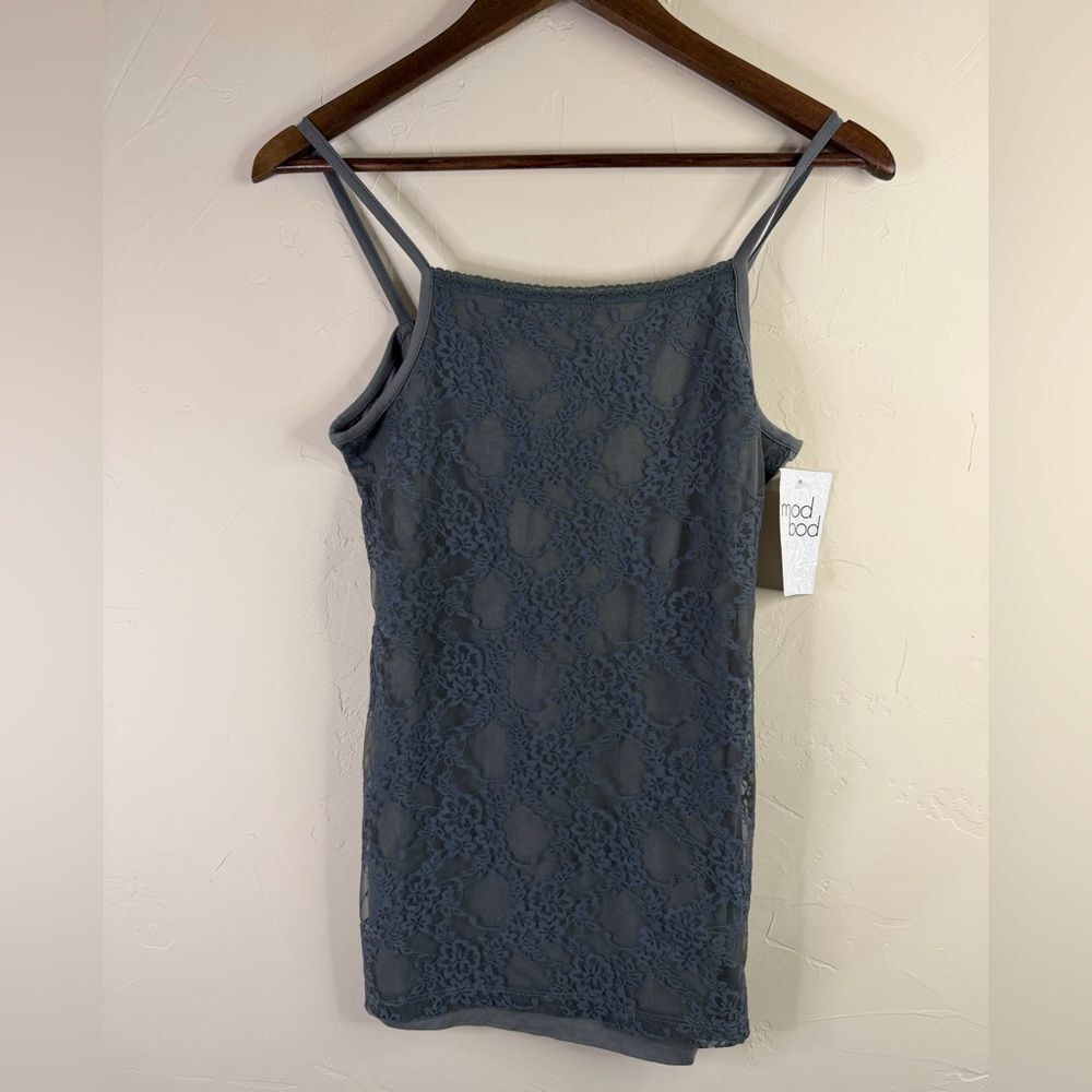 Charcoal Lace Tank Top - Women's